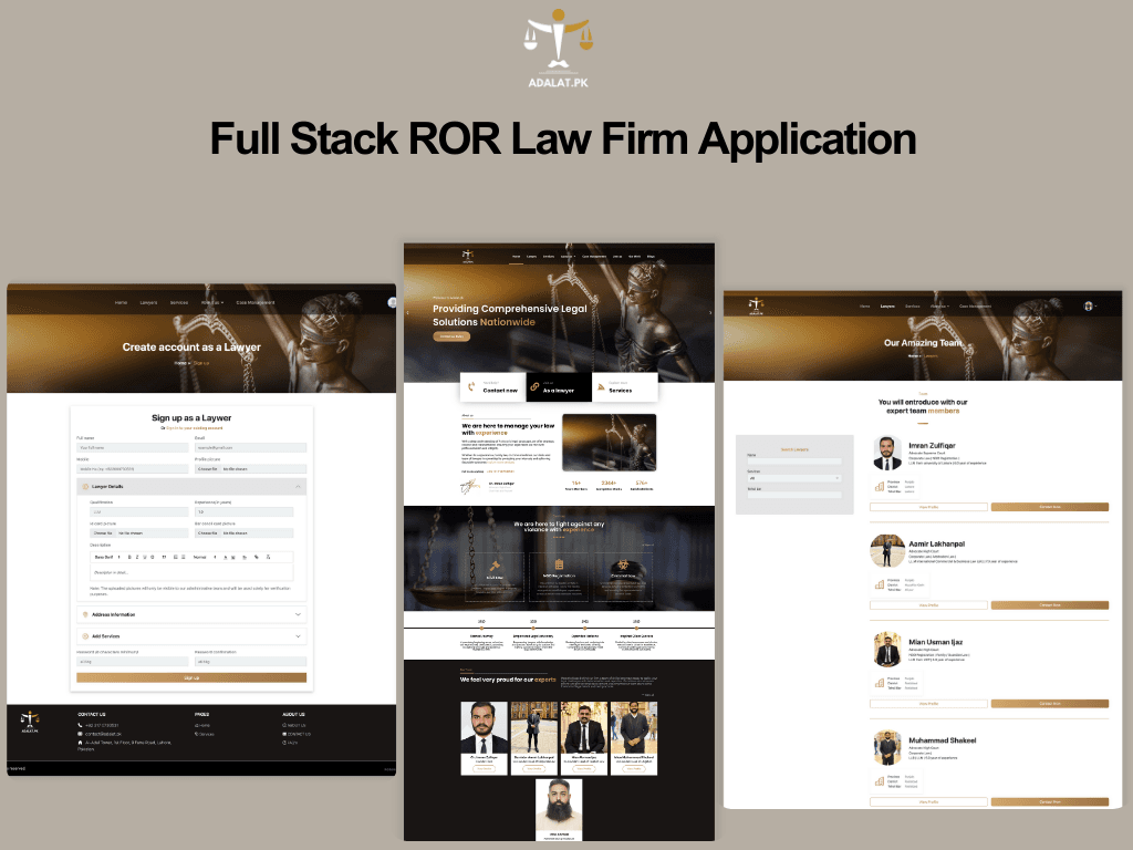 Adalat.pk | Next.js | Law firm application